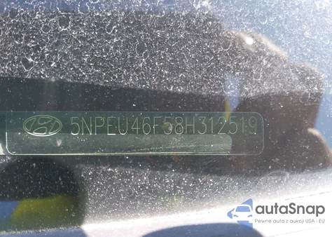 2008 Hyundai Sonata Limited V6/Se V6 from USA, damaged, VIN 5NPEU46F58H312519